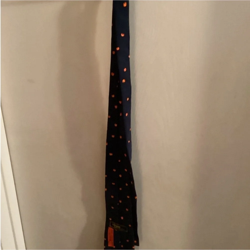 Halloween Alynn Vintage Pumpkin Tie 100% Silk